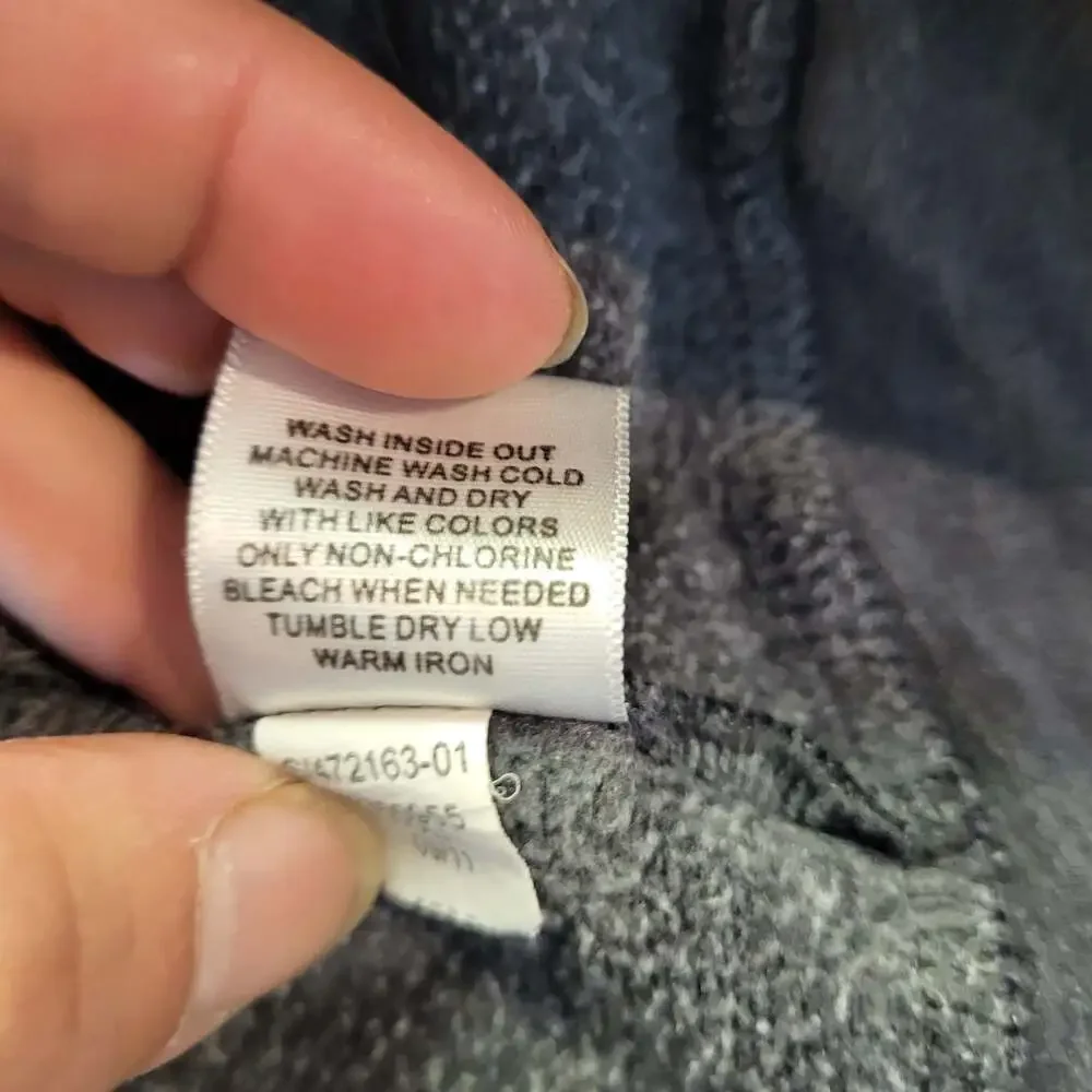 Banana Republic Grey Full Zip Mock Neck Fleece Jacket, XL